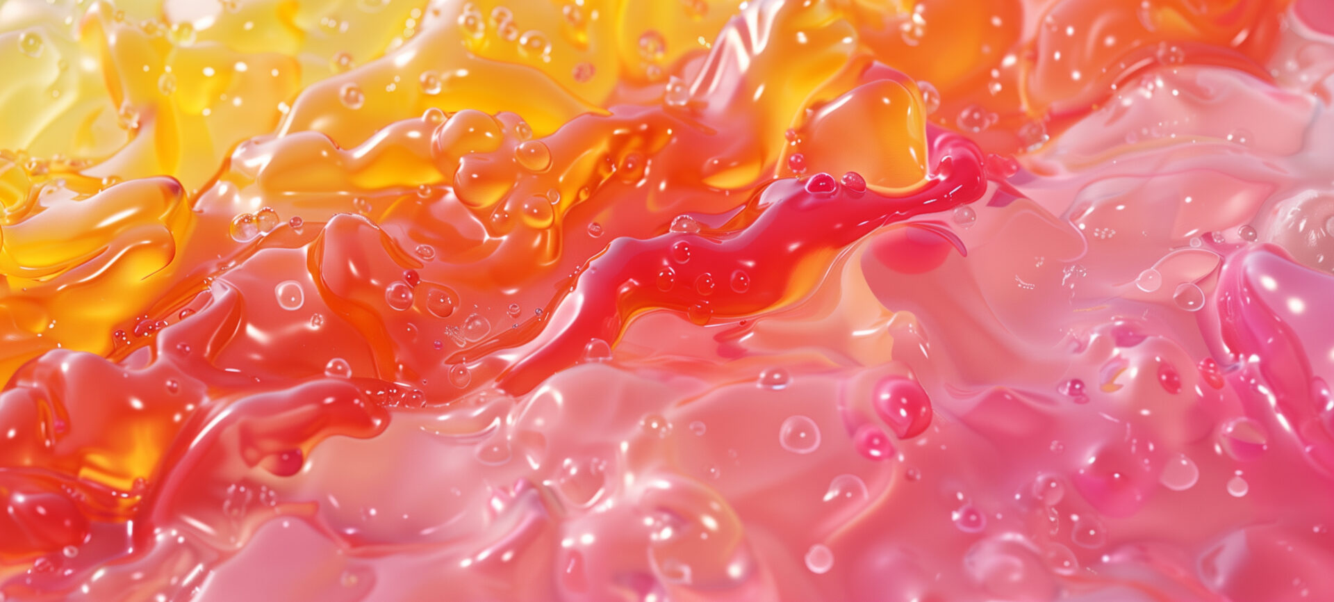 melted gummy mass